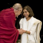 The Dalai Lama with Urma Basu