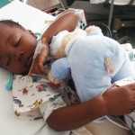 Haitian Toddler Deep in Post-op Slumber Haitian Toddler Deep in Post-op Slumber